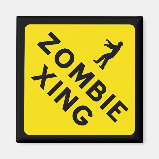 Zombie Xing Magnet (Framsidan)