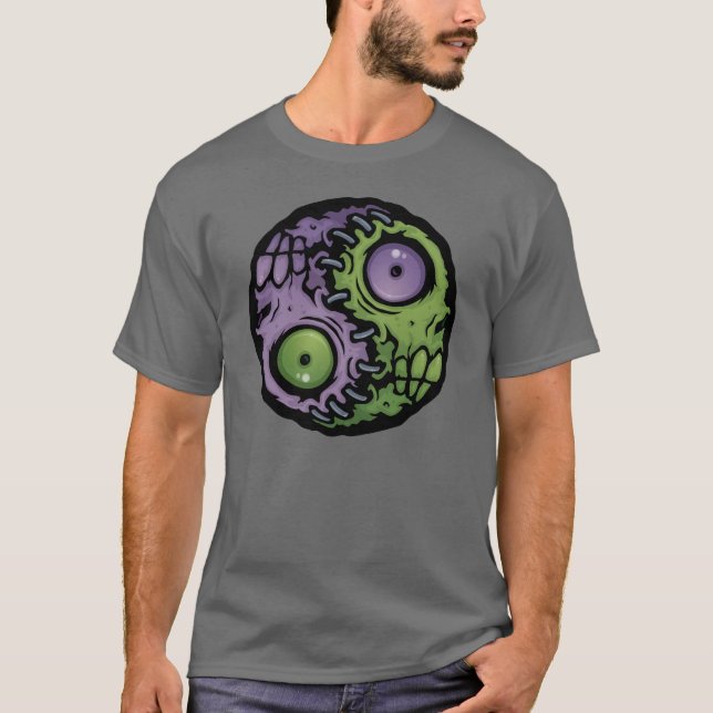 Zombie Yin-Yang Tee Shirt (Framsida)