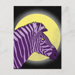Zombie Zebra Card Vykort