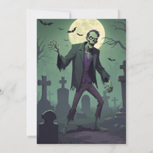 Zombie Zest – Halloween Välkomstkort Julkort