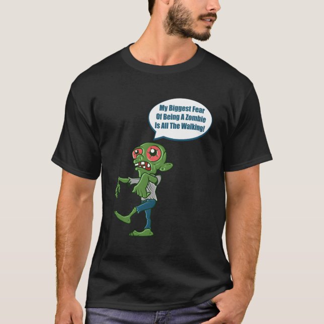 Zombie Zombie Fanatic T Shirt (Framsida)