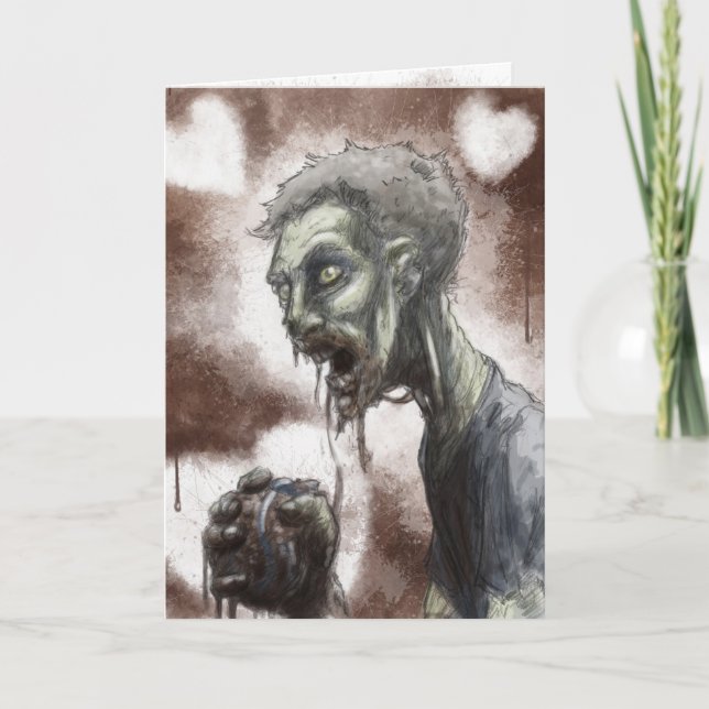Zombieälsklingkort Kort (Framsida)