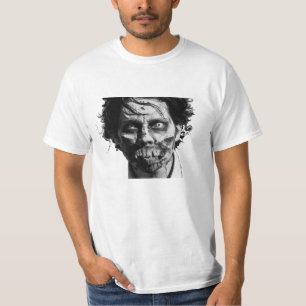 Zombieansiktemanar skjorta för utslagsplats tee