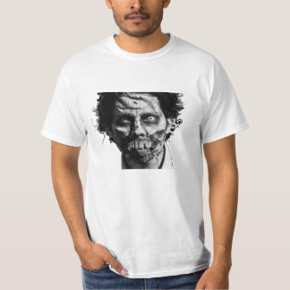 Zombieansiktemanar skjorta för utslagsplats tee