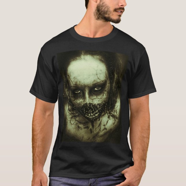 Zombieansikteutslagsplats Tee Shirt (Framsida)