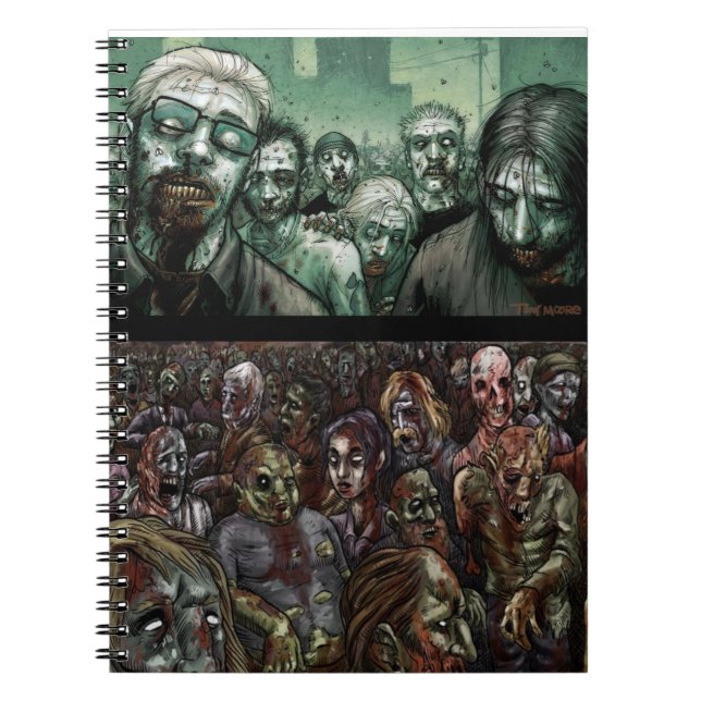 Zombieanteckningsbok Anteckningsbok Med Spiral (Framsidan)