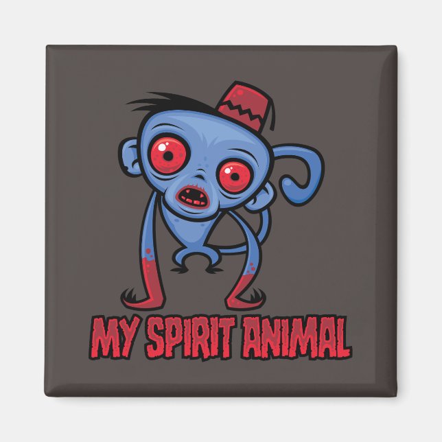 Zombieapa är min andliga varelse magnet (Framsidan)