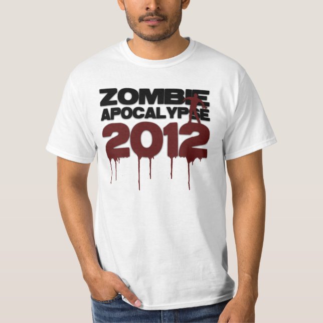 Zombieapokalyps 2012 tee shirt (Framsida)