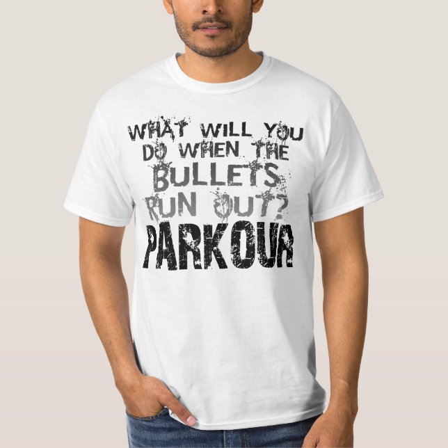 ZOMBIEapokalyps - PARKOUR-skjorta Tee (Framsida)