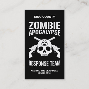 Zombieapokalyps Visitkort