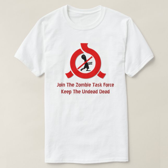 Zombieapokalypset - håll odödan död tee shirt (Design framsida)