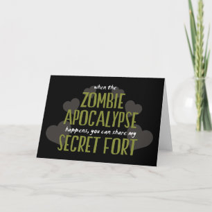 Zombieapokalypsfort Helgkort