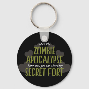 Zombieapokalypsfort Nyckelring