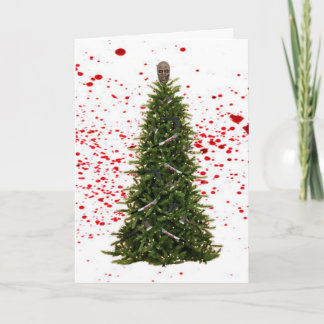 Zombieapokalypsjulkort Helgkort