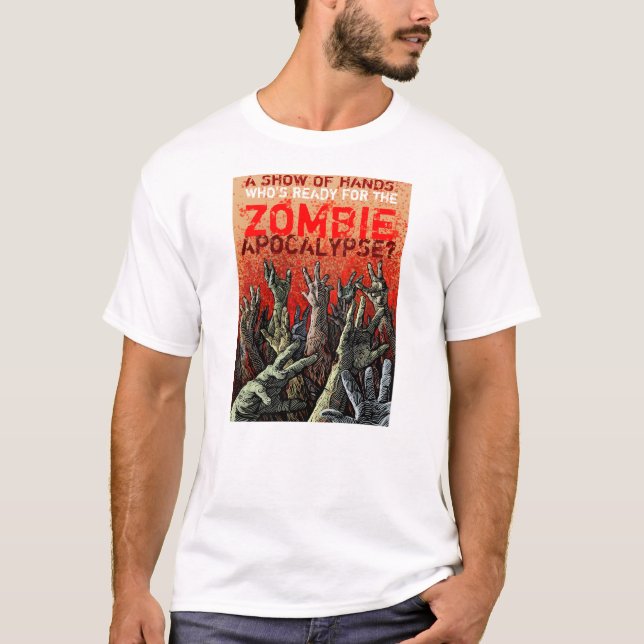 Zombieapokalypsutslagsplats Tee (Framsida)