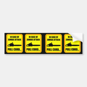 Zombieattack Bildekal