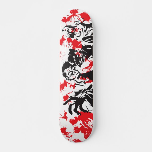 Zombieattack Mini Skateboard Bräda 18,7 Cm (Framsida)