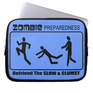 Zombieberedskapen Befriend långsam design Laptop Fodral