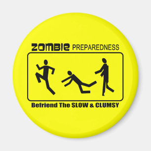 Zombieberedskapen Befriend långsamt ALL FÄRGdesi Magnet