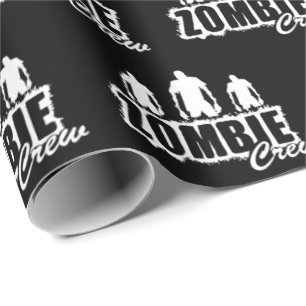 Zombiebesättning med tre zombies presentpapper