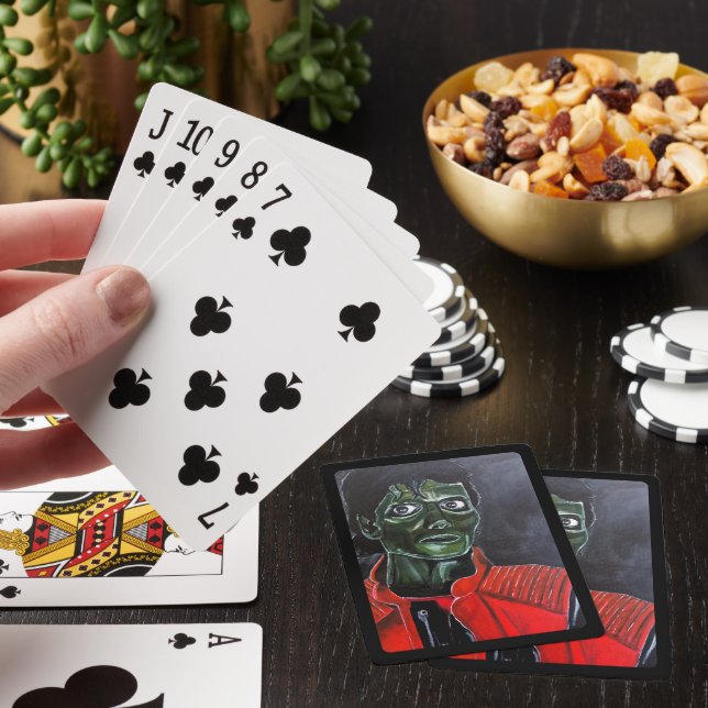 Zombiebildern av Alfred Fox Casinokort (På plats)