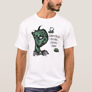 Zombiebråk listar skjortan t shirt