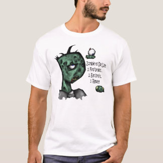 Zombiebråk listar skjortan t shirt