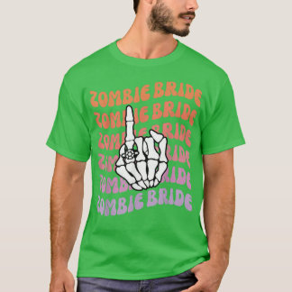 Zombiebrud Til Döden Skiljer Oss Åt Henparty Avske T Shirt