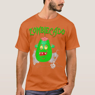 Zombiecado Zombie Avocado Halloween Funny T Shirt