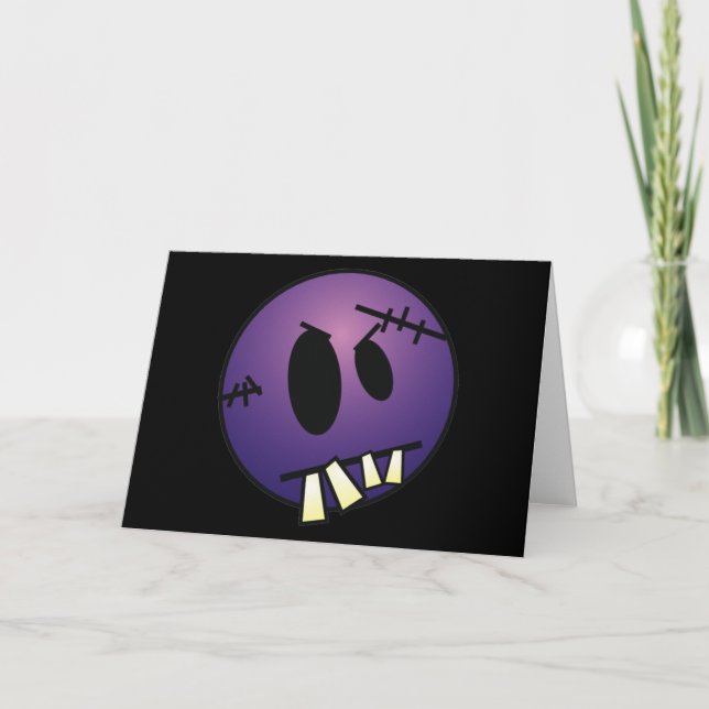 ZOMBIECON ANSIKTE - LILA KORT (Framsida)