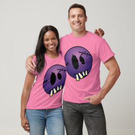 ZOMBIECON ANSIKTE - LILA TEE SHIRT