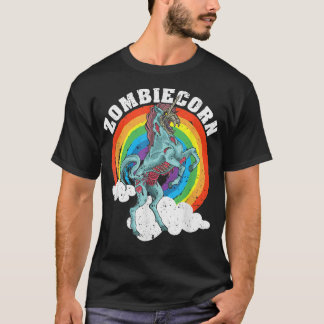 Zombiecorn Zombie Unicorn Älskare Halloween Animal T Shirt