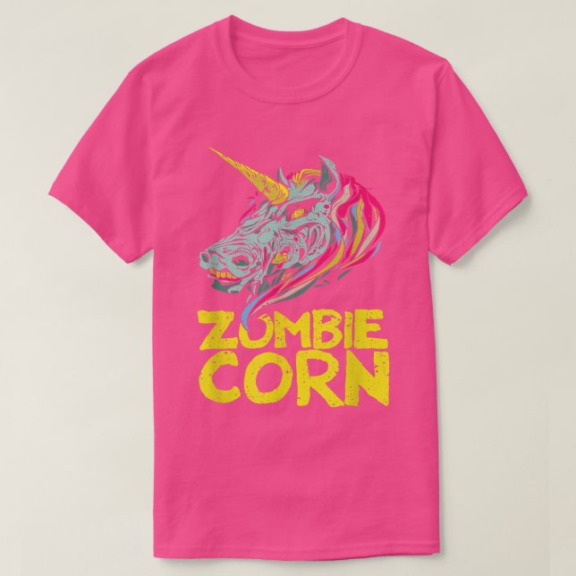 Zombiecorn Zombie Unicorn Älskare Halloween Animal T Shirt (Design framsida)
