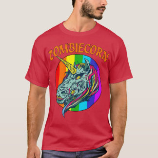 Zombiecorn Zombie Unicorn Halloween Costume Rainbo T Shirt