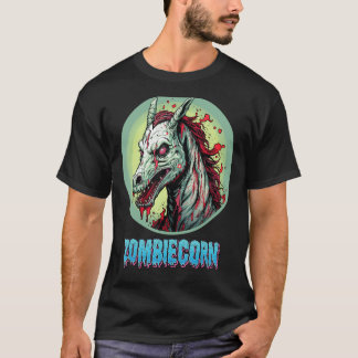 Zombiecorn Zombie Unicorn I Kärlek Brainbows Punk T Shirt