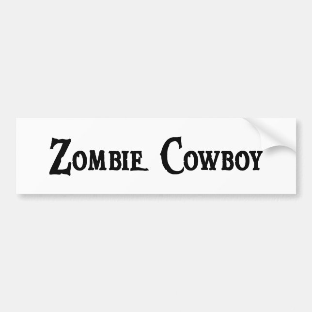 ZombieCowboybildekal Bildekal (Framsidan)