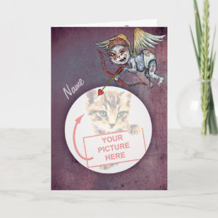 ZombieCupid - valentin (tillfoga din egna Pic), Helgkort