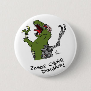 ZombieCyborgdinosauren knäppas Knapp