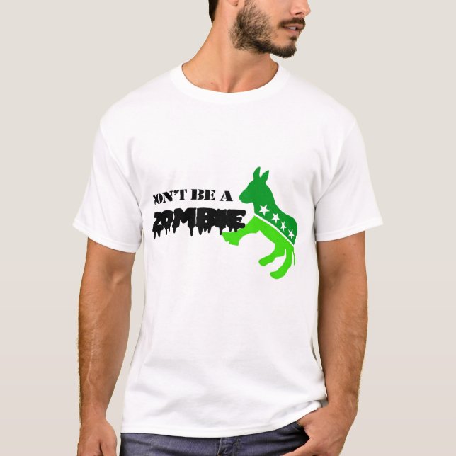Zombiedemokrat T-shirt (Framsida)