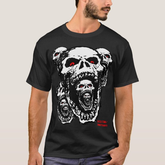 ZombiedöskallarT-tröja Tee Shirt (Framsida)