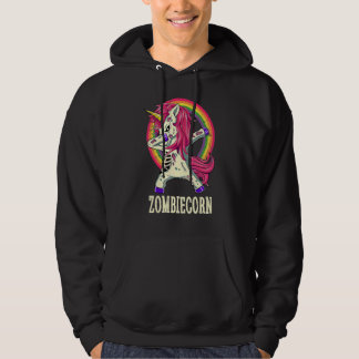 Zombieenhörning Zombie Enhörning Dabbing Dans Hall Hoodie