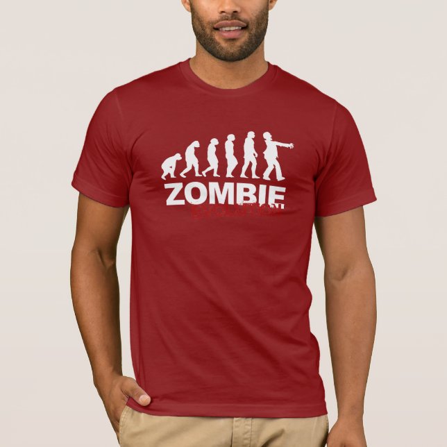 ZOMBIEEVOLUTIONDIAGRAM TEE SHIRT (Framsida)