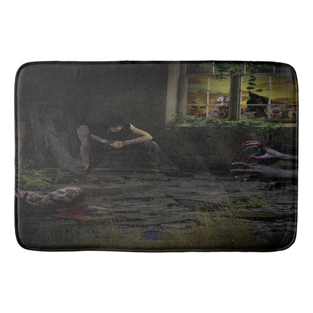 Zombiefantasi Badrumsmatta (Framsidan)