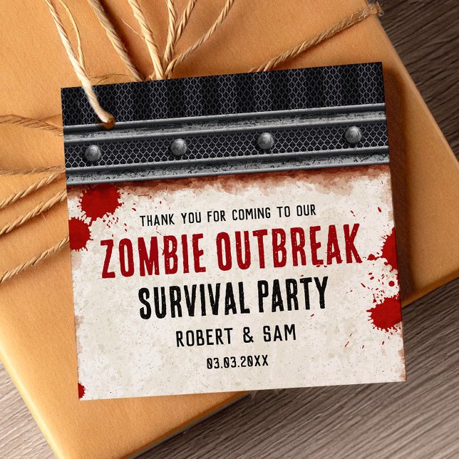 Zombiefest rustig gåvor etiketter (Skapare uppladdad)