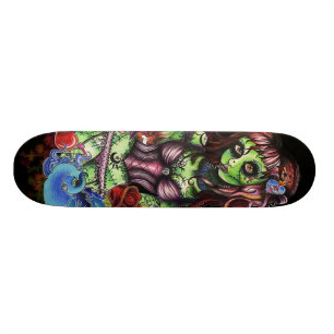 Zombieflicka 3 mini skateboard bräda 18,7 cm