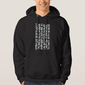 Zombieflickor Halloween-skräck Vintage Gothic Pop Hoodie