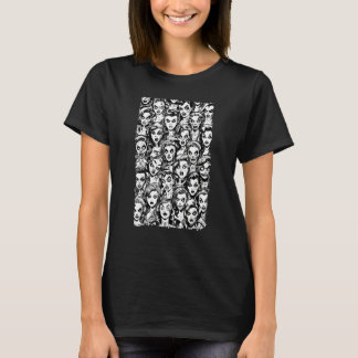 Zombieflickor Halloween-skräck Vintage Gothic Pop T Shirt