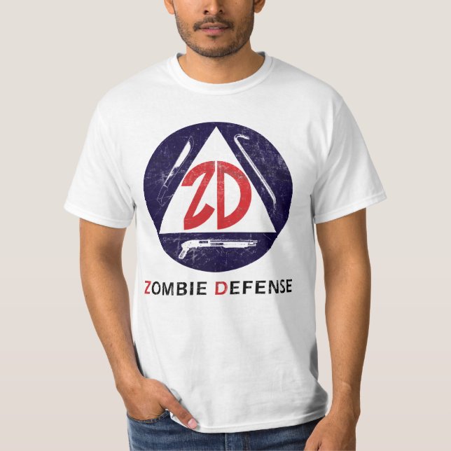 Zombieförsvar T Shirt (Framsida)