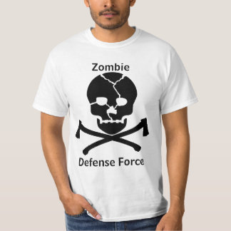 Zombieförsvarstyrka: Döskallar & yxor Tee Shirt