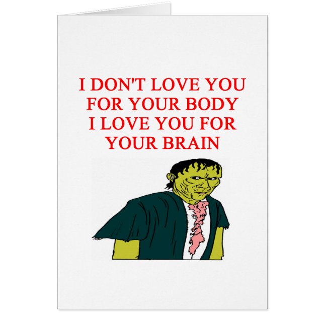 ZOMBIEgeeknerd Hälsningskort (Framsidan)